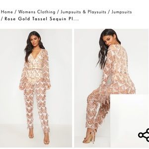 Pretty Little Things gold jumpsuit. Great for Nashville or Vegas!